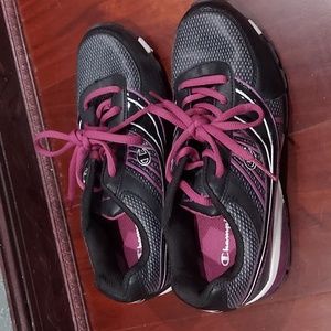 Champion woman's Shoes black and purple size 5.5